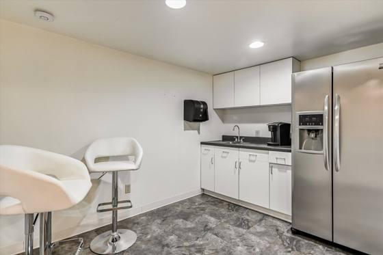 Suite G100 — break-room kitchen