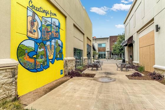 "Greetings from Bee Cave" mural