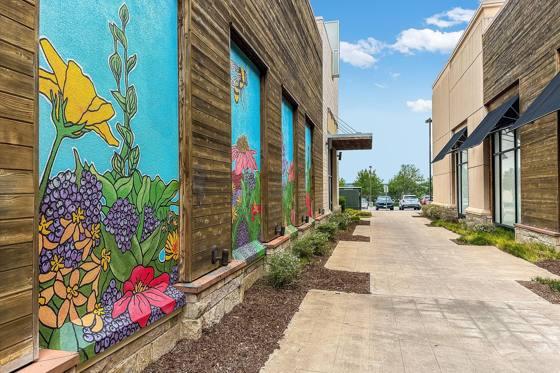 Galleria wildflower mural