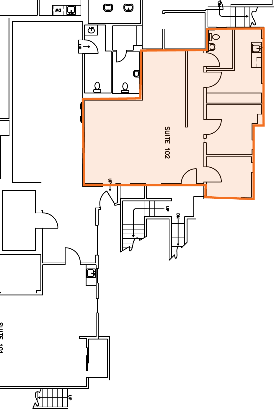 Suite 102 footprint